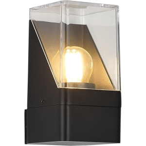 Настенный уличный светильник ST Luce Slide SL9016.401.01 черный/черный E27 1*15W