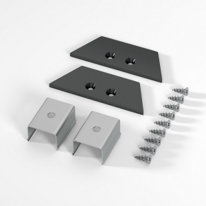 Комплект заглушек Elektrostandard ZL-2-ALP022 черный для накладного алюминиевого профиля (1 пара)