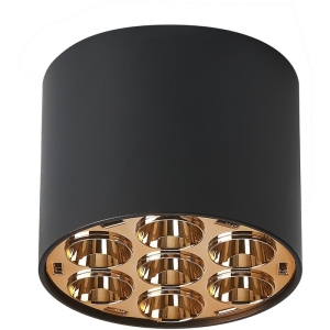 Светильник потолочный Lightstar Guarda 080642 6W 470LM 4000K черный/золото