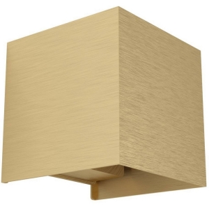 Светодиодный настенный светильник Eglo Valmontone 901091 2X1,5W(LED), алюминий, латунь состаренный, стекло, прозрачный, 3000K