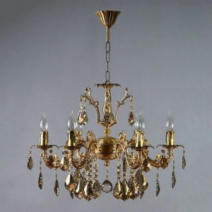 Подвесная люстра 2118/6 AB Ambiente Granada Honey Leaf