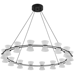 8341/54L LEDIO LN26 228 черный/прозрачный металл/акрил Люстра подвесная LED 54W 3000K 220V VINORA