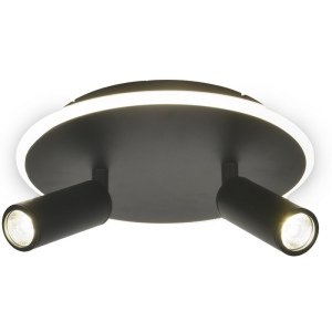 Настенно-потолочный светодиодный светильник 20046LED 20046SMA/02LED BK 28Вт, металл/акрил, черный