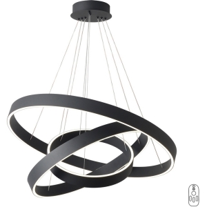 Подвесной светильник светодиодный кольцо с пультом Crystal Lux TRON SP158W LED BLACK