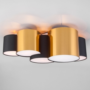 Потолочная люстра TK Lighting Mona 3447 Black / Gold