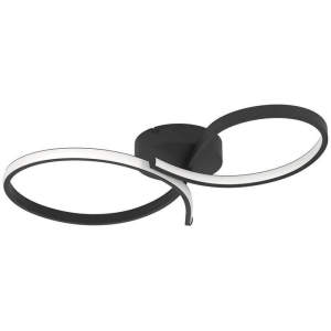 Потолочная люстра светодиодная Eglo Serpins 901266 21W(LED), алюминий, сталь, черный, пластик, белый, 3000K