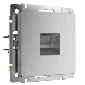 Розетка Ethernet RJ-45 (cеребряный рифленый) (a051360) Werkel Встраиваемые механизмы серебряный рифленый W1181009