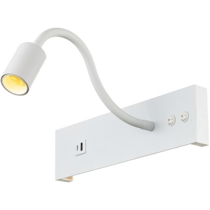 Настенный светильник LED с USB со спотом на гибкой ножке для чтения с выключателем Citilux Декарт CL704470