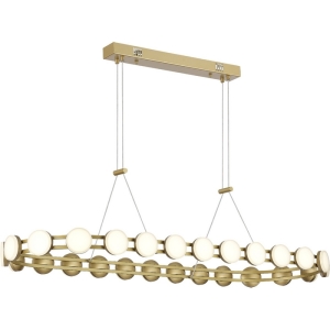 Подвесной светильник ST Luce Monro SL6610.203.26 золотистый/белый LED 1*50W 4000K