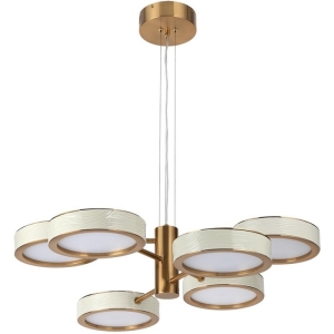 Подвесная люстра Odeon Light Riviera 5450/99L молочный/античная бронза/металл/керамика/хрусталь/акрил LED x 99W 2000К/3000K/4000K/переключ