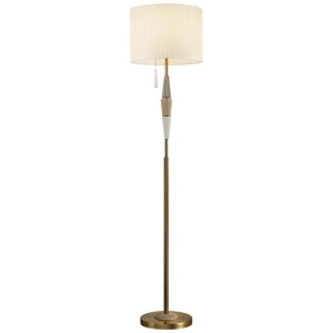 Торшер Odeon Light Latte 5403/1FA бронзовый/светло-коричневый/кремовый/металл/керамика/ткань E27 1*60W