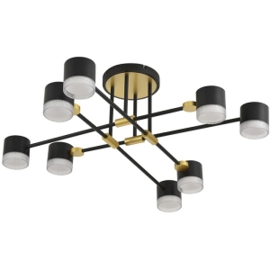 Потолочная люстра на штанге Lumion Leniana 8307/8C золотой/черный, металл GX53 LED 8*7W 220V