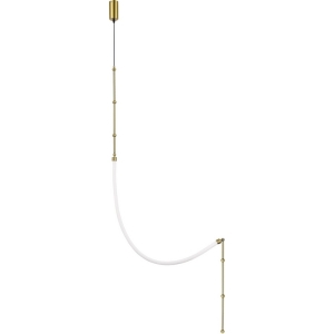 Настенно-потолочный светильник ST Luce Strap SL6132.301.20 Латунь/Белый LED 1*20W