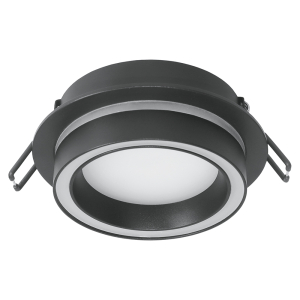 Светильник потолочный встраиваемый, 15W 230V GX53, черный, круг, без лампы, DL514, Feron