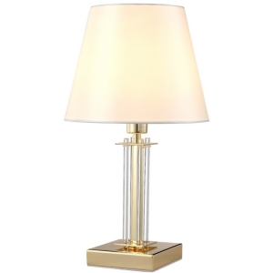 Интерьерная настольная лампа Crystal Lux NICOLAS LG1 GOLD/WHITE
