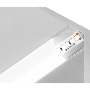 Алюминиевый профиль угловой круглый для светодиодной ленты до 9,78мм Ambrella Illumination GP2100WH