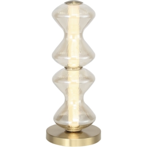 Настольная лампа ST Luce Spine SL6136.214.01 золото/коньячный LED 1*12W 3000K