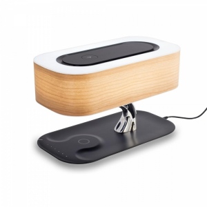 Светодиодная настольная лампа с регулировкой яркости, Qi+Bluetooth колонкой и беспроводным ЗУ Citilux Njuton CL803042