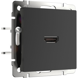 Розетка HDMI (черный матовый) W1186008 Werkel (a051601)