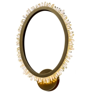Бра светодиодное хрустальное Delight Collection Quartz Halo MB20020154-1A satin gold кольцо