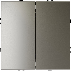 Проходной переключатель двухклавишный (шелк) Voltum S70 VLS020304