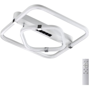 Потолочная люстра Sonex Trecky 7665/64LS пластик/белый LED 64Вт 3000-4000-6000K 545х505 IP20 пульт ДУ