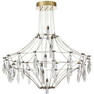 Подвесная люстра Odeon Light Flamenco 7000/51CL металл/хрусталь/нерж сталь IP20 LED 51W 4000K 220V