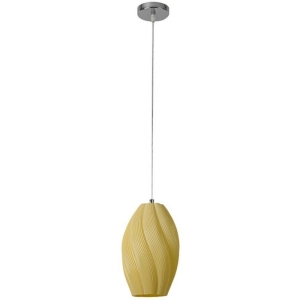 Подвесной светильник Lumion Tide 8291/1A хром/кремовый, металл/стекло E27 1*60W 220V