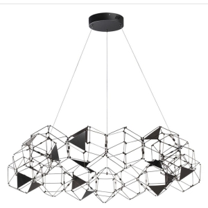 Подвесная люстра Odeon Light Trellis 5087/68L черный хром/металл LED 68W 4000K 3740Лм