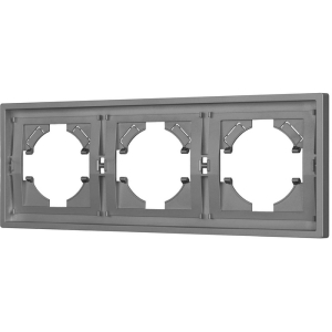 Рамка пластиковая FRM-TENDO-PL-3-GR (Arlight, Графитовый) 053845
