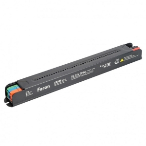 Трансформатор для светодиодной ленты с диммированием 200W 24V IP20 клипсы Feron LB006 52131