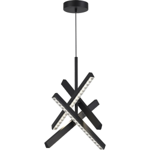 Подвесной светильник ST Luce SL1018 SL1018.413.04 черный/прозрачный LED 4*43W 4000K