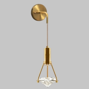 Бра светодиодное LED 3W, K9 кристалл, золотая бронза Imex CR.23460-1-W-GB-LED
