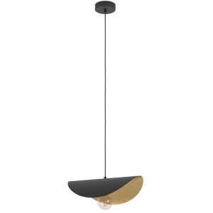 Подвесной светильник Eglo Saceda 390392 1x40W(E27) сталь, черный, золотой