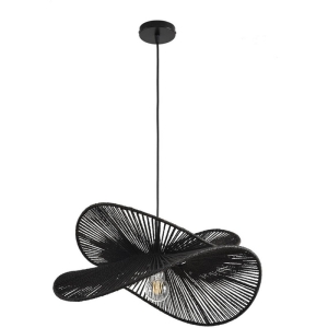 Подвесной светильник Lumion Rope 8382/1 черный, металл/джутовый шнур E27 40W 220V
