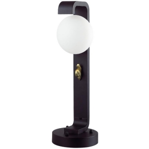 Уличный наземный светильник Odeon Light Luma 5434/1F черный/золотистый/металл/акрил/декор металл 60см IP54 G9 1*15W max