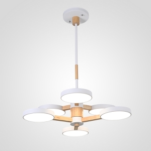 Потолочная люстра LED на штанге Turna Dbl L6 White By ImperiumLoft Turna-Dbl01 (Умный дом, Алиса) 141109-26