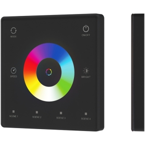INTELLIGENT ARLIGHT Сенсорная панель SMART-SPI-801-11-4SC-RGBW-SUF Black (3V, 2.4G) (IARL, IP20 Пластик, 5 лет)