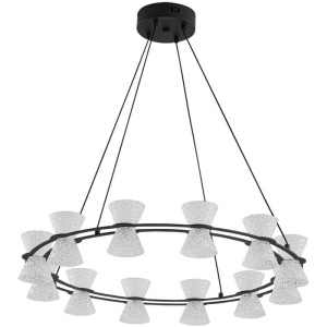 8341/42L LEDIO LN26 228 черный/прозрачный металл/акрил Люстра подвесная LED 42W 3000K 220V VINORA