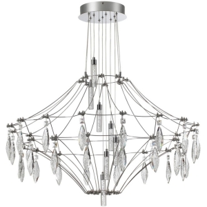 Подвесная люстра Odeon Light Flamenco 6699/51CL металл/хрусталь металл/нерж сталь LED 51W 4000K 220V
