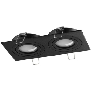 Светильник встраиваемый поворотный Novotech Morus 371022 черный IP20 GU10 2*50W 220-240V