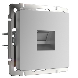 Розетка Ethernet RJ-45 (серебряный) (a051501) Werkel Встраиваемые механизмы серебряные W1181006