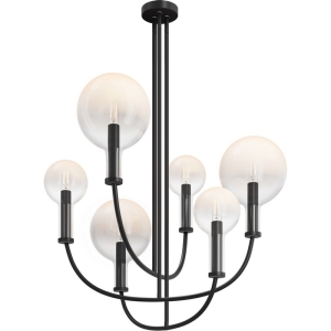 Потолочная люстра на штанге Maytoni Status MOD333PL-06B