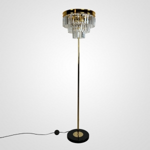 Торшер Rh 1920S Odeon Clear Glass Floor Lamp Gold Imperiumloft 241415-22 (241415-22)