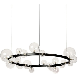 Подвесная люстра молекулы Delight Collection Art Deco Bubble 8828P/L black/clear