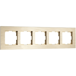 Рамка на 5 постов (шампань) Werkel W0053511