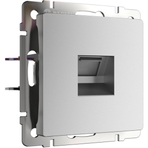 Розетка Ethernet RJ-45 (серебряный матовый) Werkel W1181065 (a063620)