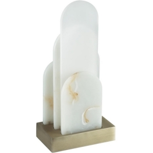 Настольная лампа Odeon Light Foros 5437/12TL бронзовый "брашинг"/металл/смола под алебастр/акрил LED 12W 3000K