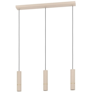 Подвесной светильник Eglo Caminia 901152 3х5W (GU10-LED), 3х345lm, сталь, песочный, браширов