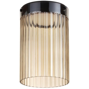 Потолочный светильник Odeon Light Pillari 5047/15LC черный/светл.янтарный/металл/стекло LED 15W 4000К 1676Лм